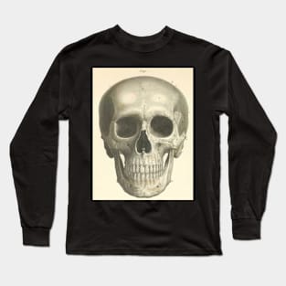 Bones of the Skull from the Front Long Sleeve T-Shirt